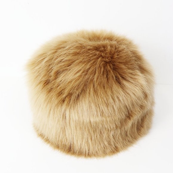 Nookie Tatiana Russian Faux Fur Fitted Hat Tan main image 8